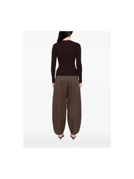 Sweter Twinset brązowy