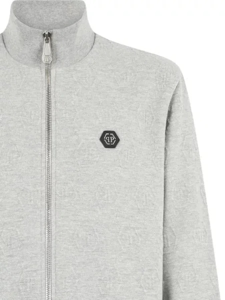 Hanorac cu fermoar Philipp Plein gri