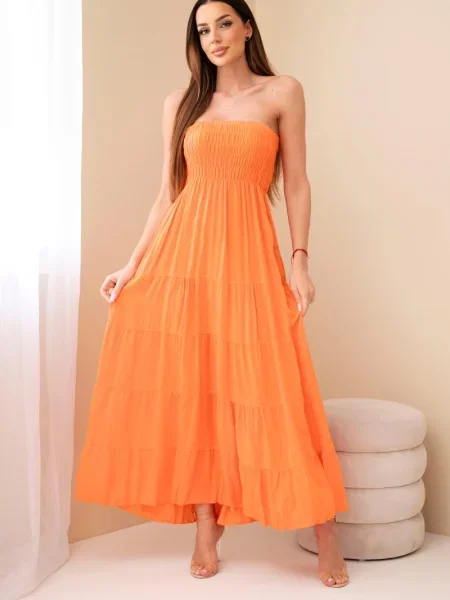 Maxi rochie maxi Kesi Włoski portocaliu