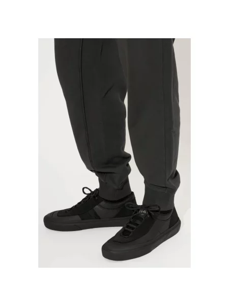 Sneakersy Stone Island skórzane z kamieniami czarne