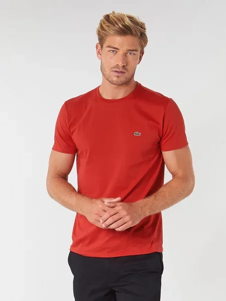 Lacoste T-shirt Regular Fit crvena