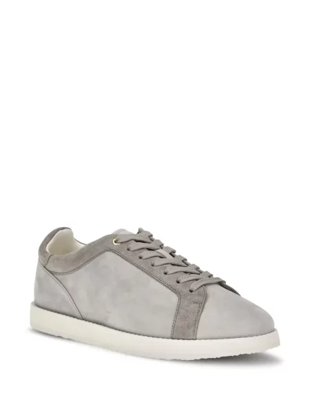 Sneakerși Brunello Cucinelli din piele de căprioară gri