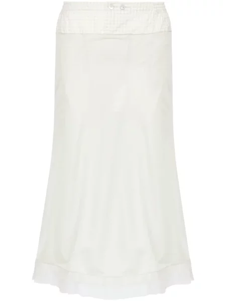 Spódnica midi Maison Margiela w kratkę do kolan