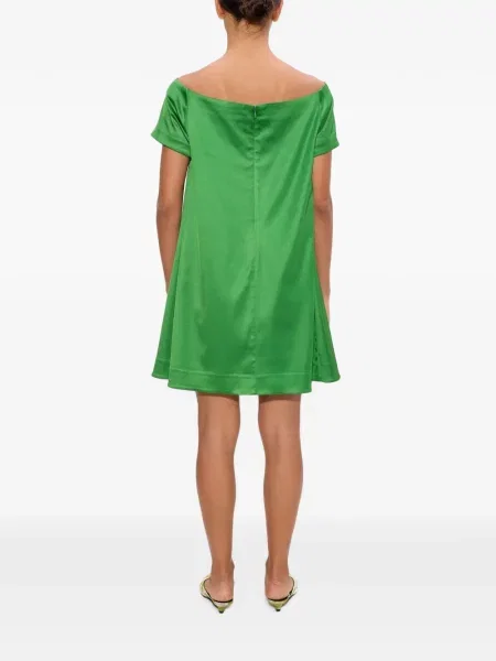 Rochie mini Simon Miller din satin verde