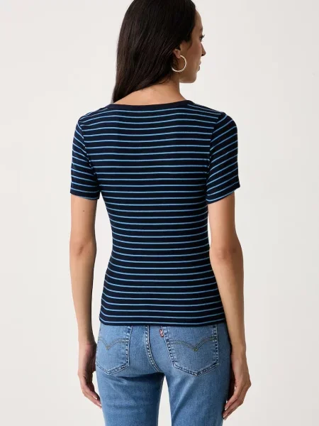 Levi's T-shirt z HAYES niebieska