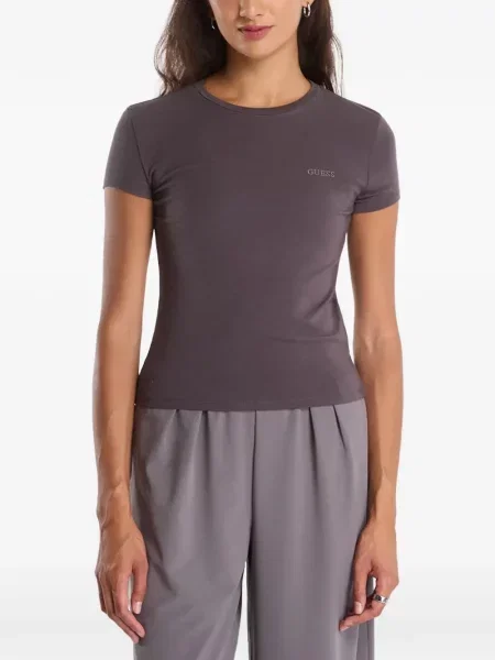 Scurt tricou Guess cu imagine gri
