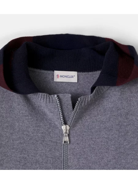 Gyerek kapucnis melegítő felső Moncler Enfant szürke