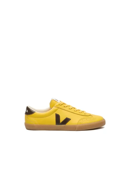 Sneakersy Veja Volley skórzane żółte