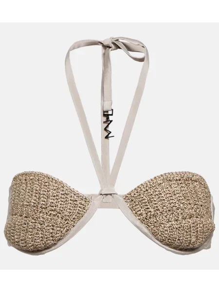 Jedwabny top The Mannei beżowy