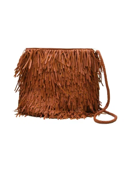 Torebka skórzana Dragon Diffusion skórzana boho brązowa