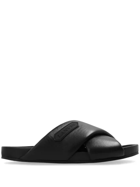 Papuci Lanvin din piele negru
