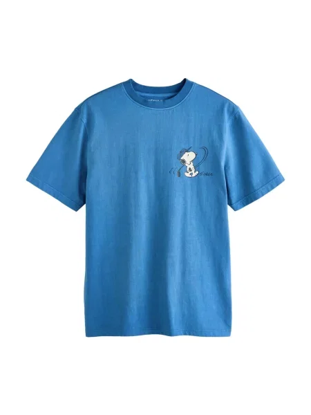 Next Tricou albastru / negru alb