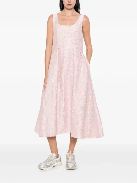 Rochie midi Marques'almeida fără mâneci roz