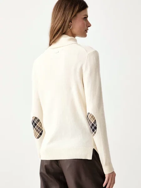 Barbour поло дамско с вълна Pendle Roll бежово