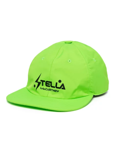 Czapka z daszkiem Stella Mccartney z logo zielona