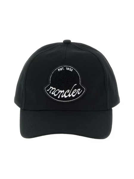 Czapka z daszkiem Moncler czarna