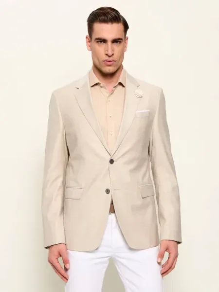 Joop! Gyapjú zakó WeddingHerby bézs