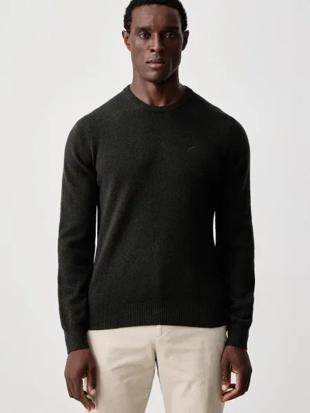 Hackett London pulover pentru bărbați din lână verde
