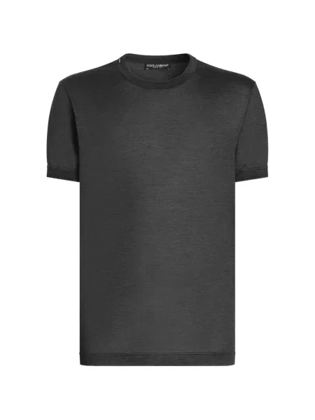 Tricou Dolce & Gabbana de mătase gri