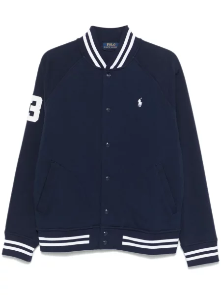 Siuvinėtas iš natūralios odos marškinėliai Polo Ralph Lauren apkarpytas žalia