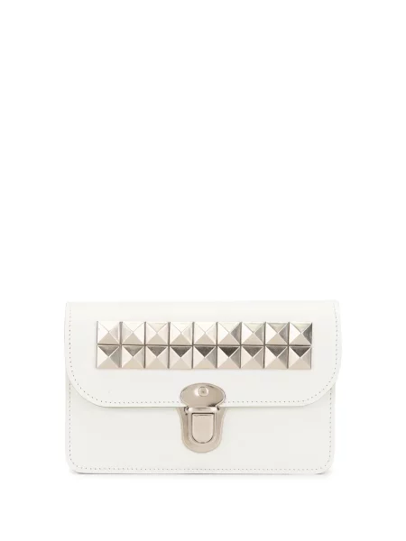 Portofel Comme Des Garçons Wallet din piele cu tepi alb