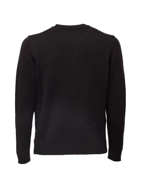Pulover Zanone cu decolteu rotund negru