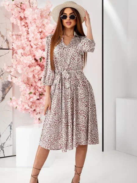 Сукня міді LadyLike бежевий