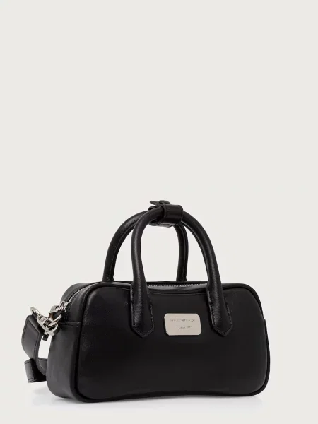 Emporio Armani crossbody kabelka dámska kožená čierna