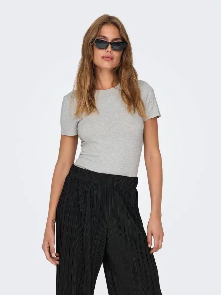 Only Футболка Світло-сірий сіра