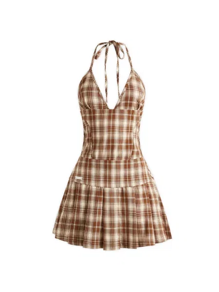 Sukienka mini House Of Sunny w kratę