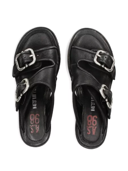 Papuci tip mules A.s.98 negru