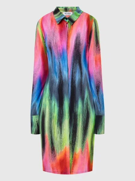 Платье-рубашка The Attico с принтом