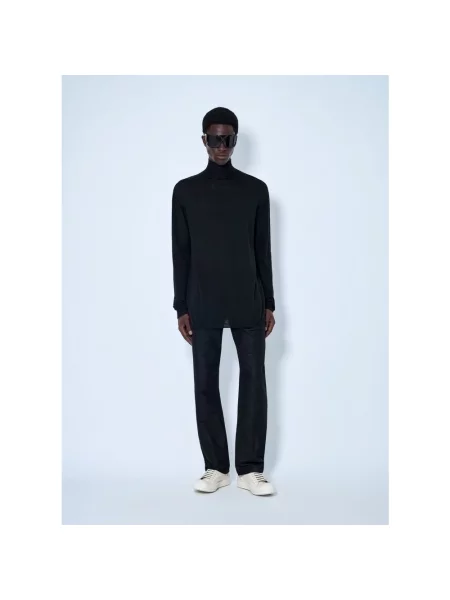 Jeansy straight leg Rick Owens czarne