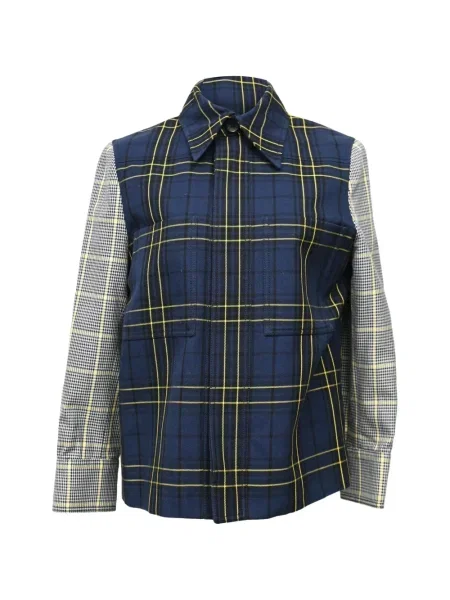 Geacă Joseph în carouri albastru