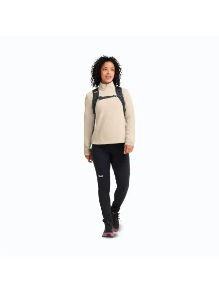 Bluza polarowa Jack Wolfskin Taunus Full Zip beżowa