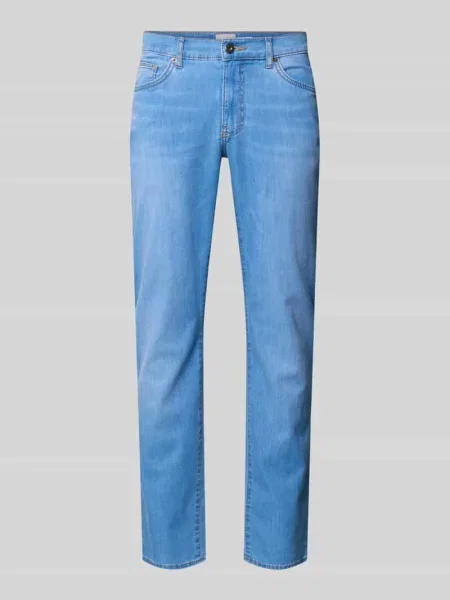 Jeansy o kroju regular fit z ultralight wykończeniem model Cadiz' Brax niebieskie
