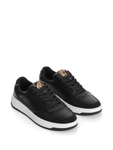 Sneakerși Just Cavalli cu autograf negru