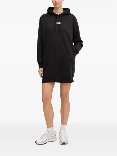 Rochie mini The North Face cu glugă negru