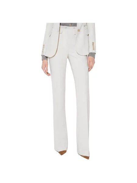 Pantaloni Elisabetta Franchi alb