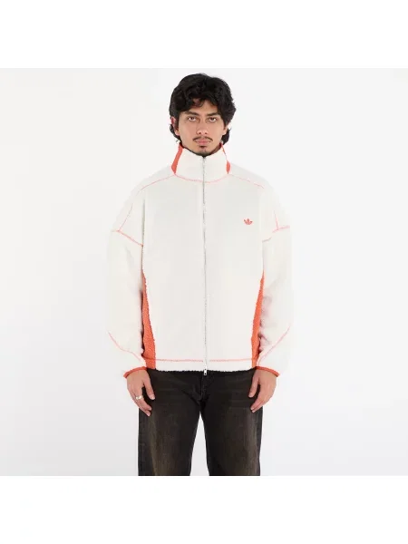 Fleecová bunda Adidas Originals biela
