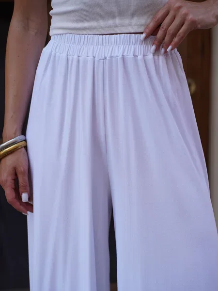 Штани палаццо ISSA Plus білий