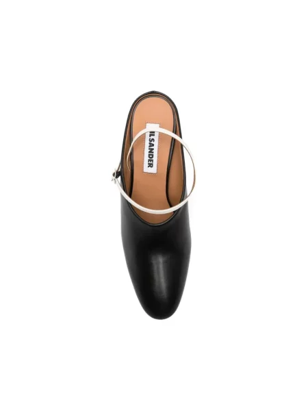 Czółenka Jil Sander skórzana niebieska