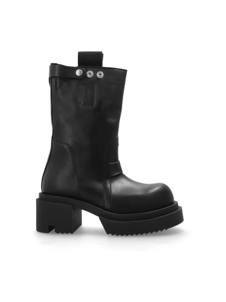 Kozaki Rick Owens skórzane wsuwane czarne