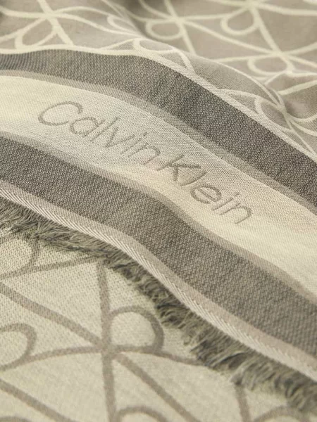 Calvin Klein chusta z modalu szara