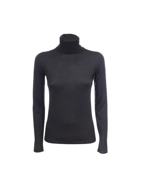 Sweter Le Tricot Perugia z kaszmiru szary