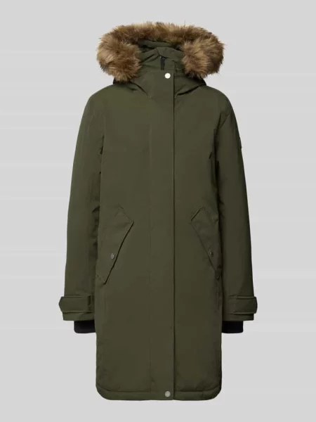 Parka o kroju regular fit z obszyciem sztucznym futrem model ERNA' Didriksons