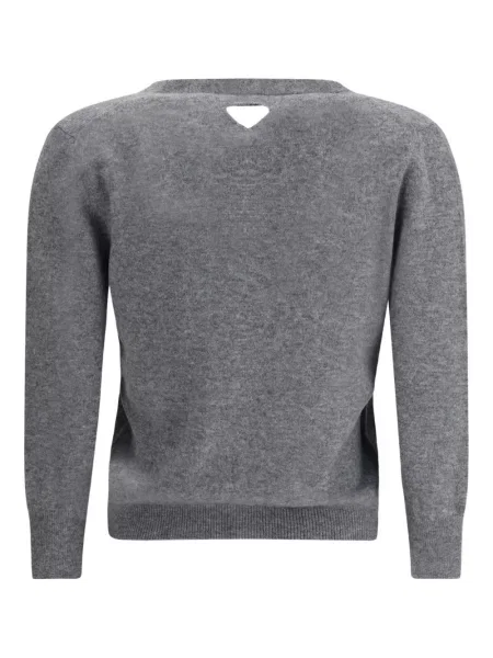Cardigan Prada cu decolteu în V gri