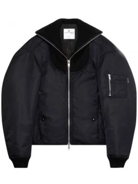 Kurtka bomber Courreges czarny