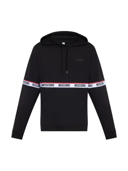 Bluza z kapturem Moschino z kapturem czarna