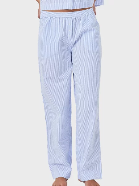 Смугасті штани Etam блакитні